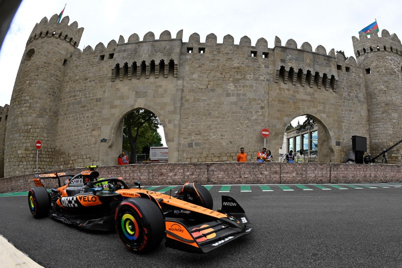 Norris volt a leggyorsabb a Azeri Nagydíj harmadik szabadedzésen